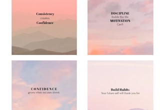 design aesthetic motivational instagram posts