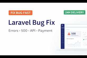 fix, customize and develop laravel PHP web apps