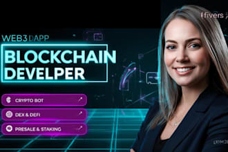 create token, smart contract, polymarket bot, dex, presale, staking, web3 dapp