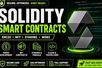 develop secure solidity smart contracts for web3 projects