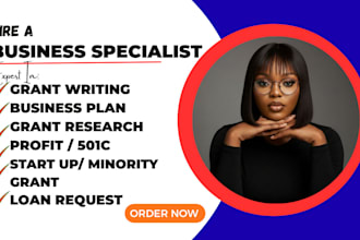 write a professional grant proposal funding application business plan and loan