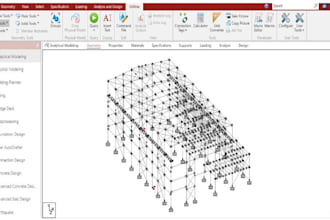 do structural analysis using etabs, staad and autocad dwg