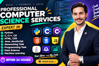 do computer science assigned, java, cpp, python programming tasks and projects