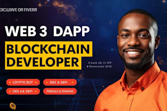 be blockchain developer for smart contract, web3 dapp on solana ton sui evm