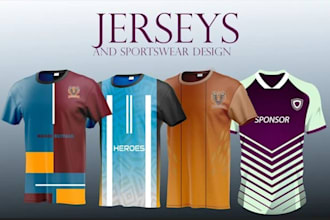 create custom, unique team jerseys and sportswear designs
