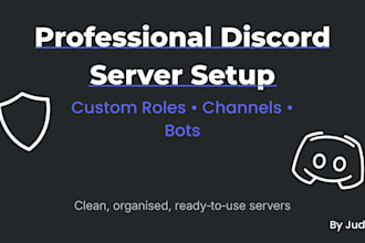 design a complete discord server with bots, permissions, and auto mod