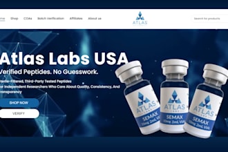 design peptide website supplement website research peptide website peptide store