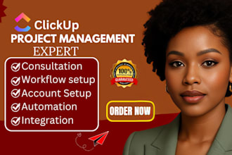 optimize clickup workspace, boards, automation, project management