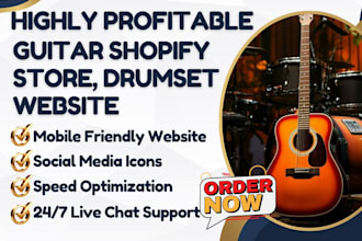 design guitar shopify store piano drumset keyboard musical instruments website