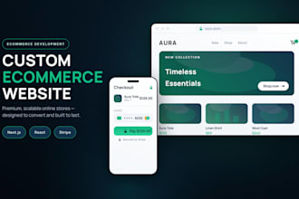 build a custom ecommerce platform with nextjs, and stripe