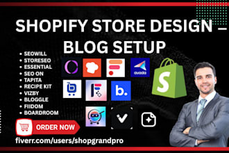 setup shopify blog vizby bloggle fiidom seowill essential tapita recipe kit