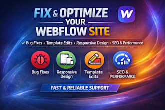 fix webflow website, address webflow issues, webflow bug fix, website redesign