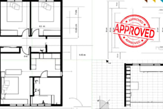 design city permit blueprints for house plans, adu, garage and patio