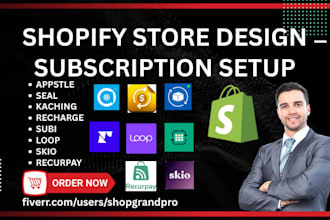 setup shopify subscription subi loop skio recurpay appstle seal kaching recharge