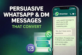 write high converting whatsapp and social media messages