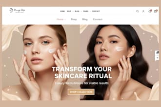 skincare website beauty website skincare shopify store beauty website cosmetics