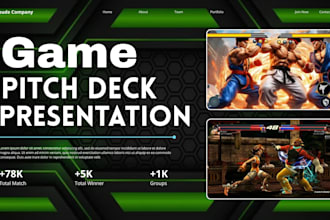 video game kickstarter pitch deck crowdfunding game project funding game deck