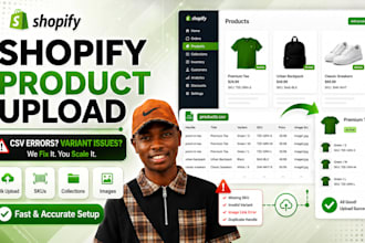 fix shopify CSV import errors, variants, skus and bulk product listings