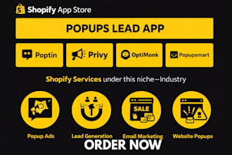setup shopify popups lead capture justuno privy poptin rivo optimonk woohoo