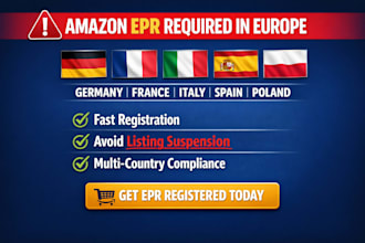 handle epr registration and compliance for germany, france, italy, spain, poland