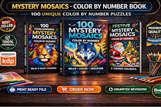 create mystery mosaics color by number book for adults