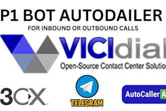 set up p1 voip bot, did numbers, sip trunk , call center automation