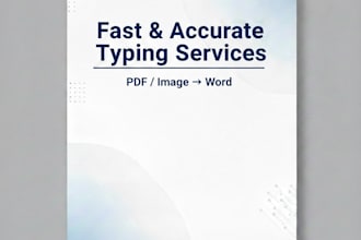retype images, pdfs, and do fast typing work