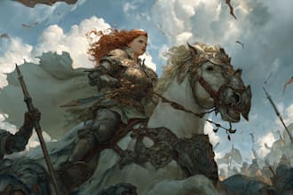 draw high quality fantasy illustration