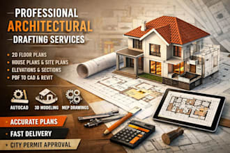 architecture house 2d floor plan architect autocad blueprint drawing