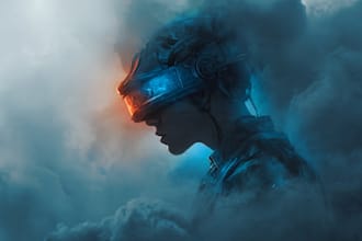 design stunning sci fi portrait art