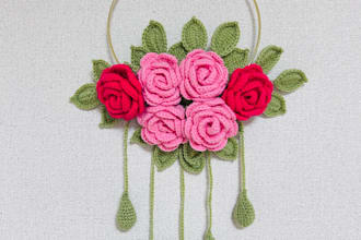 crochet a beautiful handmade flower wall hanging for home decor