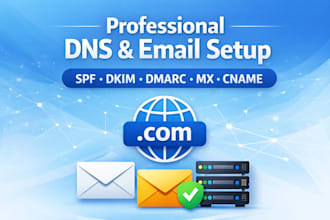 set up dns mx spf dkim and dmarc records