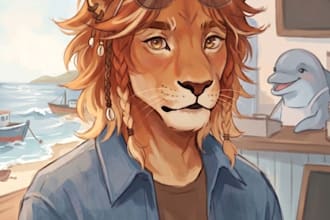 do furry character design commission