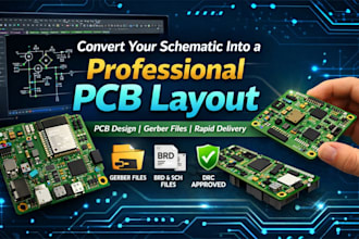 convert your schematic into a professional pcb layout