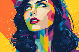 draw amazing cartoon pop art