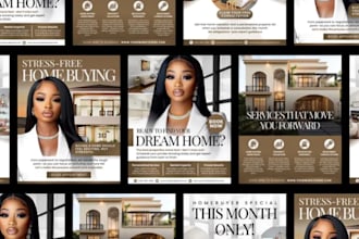 design luxury real estate flyer ads postcard open house flyer marketing material