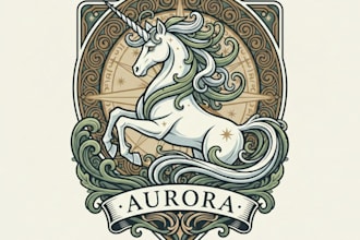 design a magical and eye catching unicorn logo for your brand