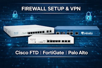configure cisco fortigate palo alto firewall and VPN