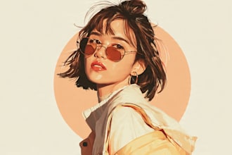 create realistic digital portrait and illustration