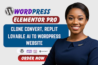 copy convert replit lovable ai website to wordpress  website fix deploy lovable