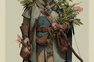 illustrate a professional rpg fantasy