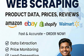 build high speed e commerce web scraping using python selenium and API