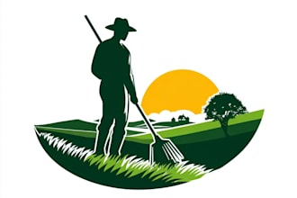 design professional landscape and lawn care service logo