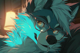 draw your furry art, fursona or anthro character