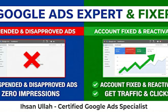 fix google ads account suspension, disapproved ads, zero impressions