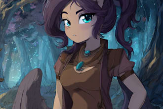 make a pony or illustrious lora of an anime boy character