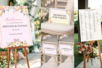 design custom wedding and event signage