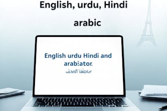 translate to hindi , urdu, and arabic perfectly