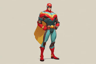 superhero character for comics