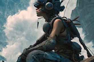 draw sci fi illustration and sci fi sci fi illustration